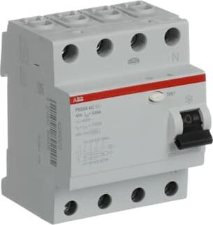 ДТЗ 4P 40A 30mА серия FH204 тип AC ABB, 2CSF204002R1400