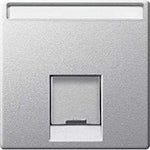 Лицев панел за RJ45 цвят Алуминий System M  Merten SE, SCHNEIDER ELECTRIC, MTN465860
