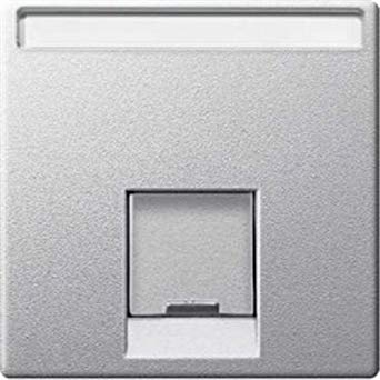 Лицев панел за RJ45 цвят Алуминий System M  Merten SE, SCHNEIDER ELECTRIC, MTN465860