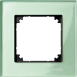 Рамка 1х цвят Изумруд, стъкло System M  Merten SE, SCHNEIDER ELECTRIC, MTN404104