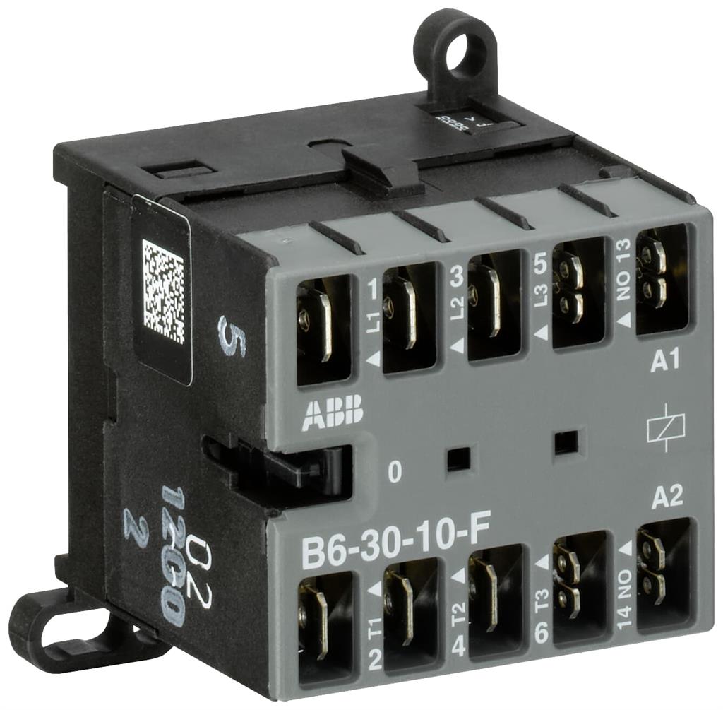 Контактор B6-30-10-F 3P 4kW (9A AC-3) 1NO 24V 50/60Hz ABB, GJL1211003R0101