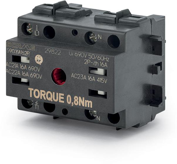 Пакетен прекъсвач Y1 40A 4P I-0 без ръкохватка COMMAND Scame, SCAME, 590.YA404R