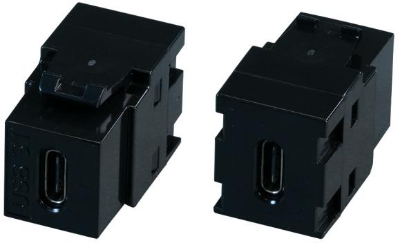 Конектор USB C 3.2 (вход-изход, за пренос на данни), цвят Черен, BACHMANN, EB560