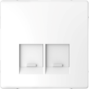 Лицев панел за 2xRJ45 цвят Лотус System Design Merten SE /до изчерпване/, SCHNEIDER ELECTRIC, MTN4572-6035