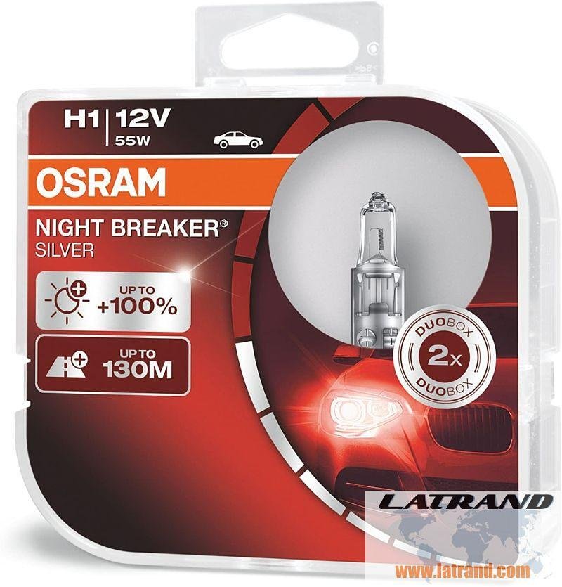АВТОМОБИЛНА ЛАМПА 64150NBS H1 55W 12V P14.5S DUOBOX OSRAM