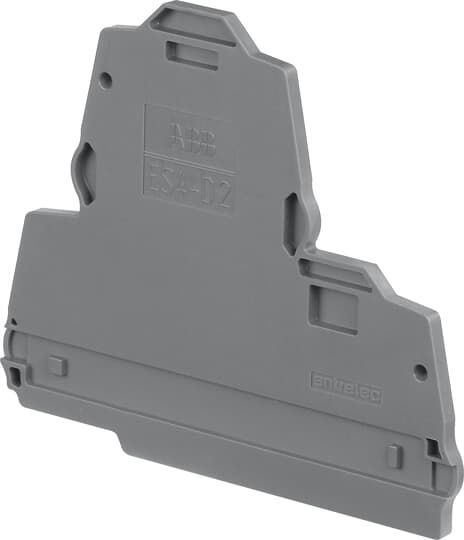 Kрайна капачка за редова клема ДВУРЕДОВА ES4-D2 серия SNK ABB, 1SNK505960R0000