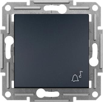Бутон със символ "звънец" цвят Антрацит Asfora SE, SCHNEIDER ELECTRIC, EPH0800171