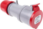 Промишлен подвижен контакт 3P+N+Е 32A IP54 серия Optima Scame-313.3247 червен/сив