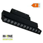 Линейна лампа с магнитен релейен елемент, регулируема M-LINE, черна,12 W, 960 lm, 4000 K, DPM, MTL-SPRL-12W-B