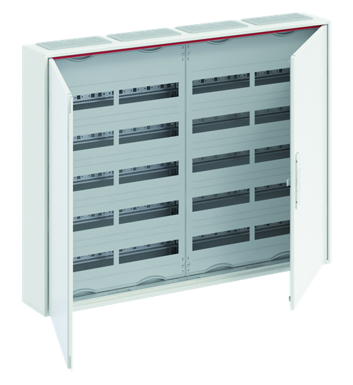 Табло за открит монтаж ComfortLine 5х48мод. CA45V с две плътни метални врати IP44 и Н и РЕ клеми ABB, 2CPX052195R9999