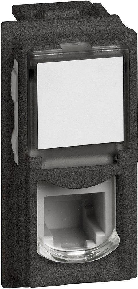 Розетка телефонна RJ11 1 мод. цвят Черен Living Now Bticino - KG4258RJ11