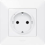 Контакт шуко 16A Smart Valena Life Бял с рамка Legrand с Netatmo, NETATMO с LEGRAND & BTICINO, 752194