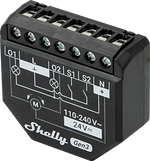 Микромодул Smart реле 2х On/Off или щори 10A изисква неутрала Shelly 2PM Gen3 - 261903, SHELLY