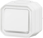 Бутон с подсветка моноблок за открит монтаж цвят Бял IP55 Plexo New Legrand, LEGRAND, 69762L