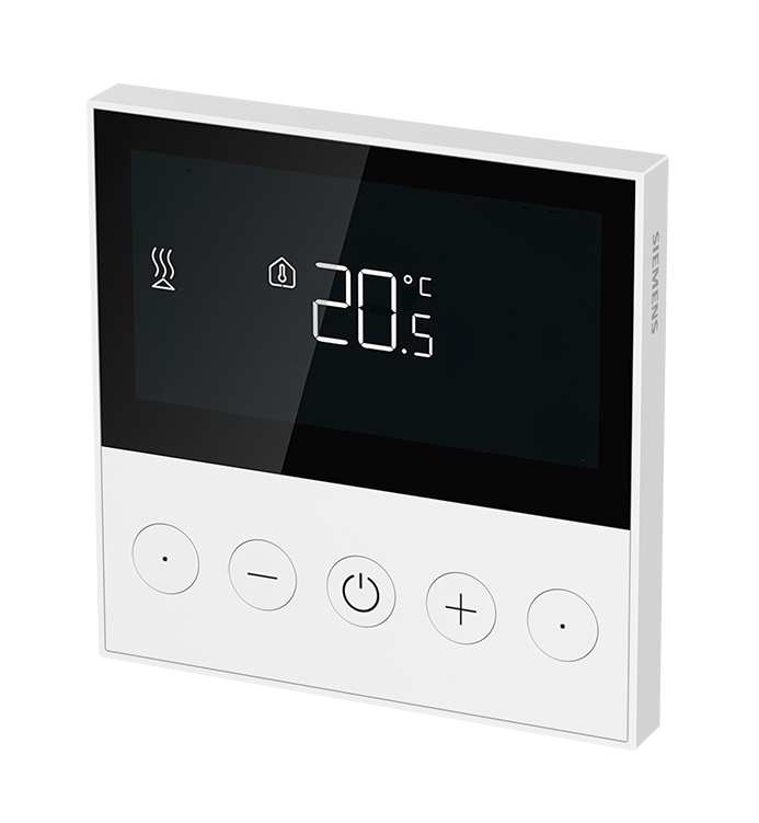 Термостат за отопление и охлаждане 0…50 °C с LCD дисплей, за задвижка 2A 230Vac, за вграждане BS, Siemens, SIEMENS, RDQ200