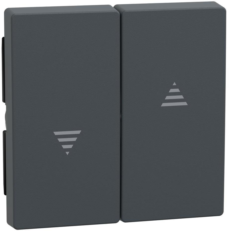 Лицев панел за ключ/бутон за щори цвят Антрацит System M Merten SE, SCHNEIDER ELECTRIC, 435514