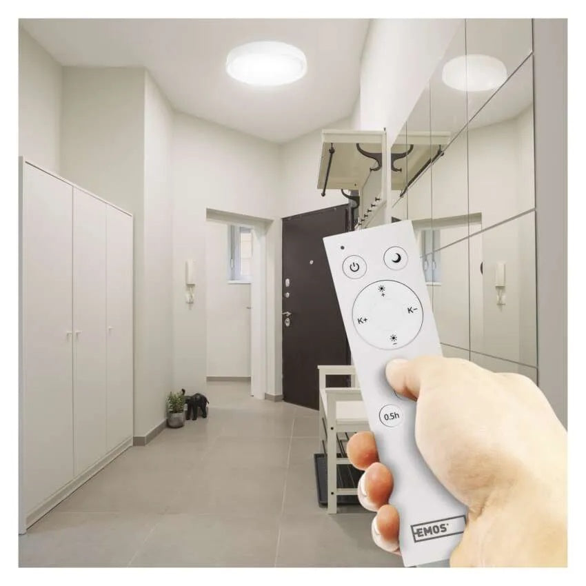 Плафон LED DN500 45W CCT 2700lm 115° димируем с ДУ 30000h IP20 ILVI EMOS, ZM5169