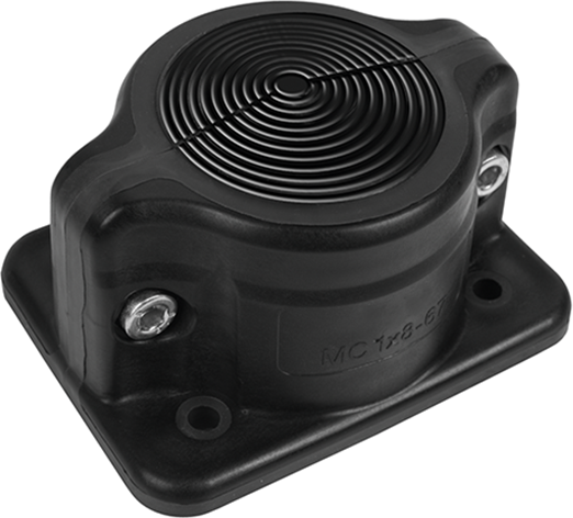 Панел разглобяем с кабелен вход MC1x8-64 IP55 черен RAL 9005 MOREK, MBA4N18B11