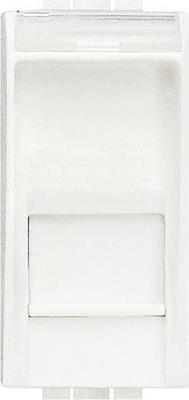 Розетка RJ45 cat.6A STP конектор toolless IDC 1 мод. цвят Бял LL Bticino, BTICINO, N4279C6A