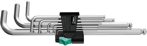 Комплект шестограми, 9х (1.5…10), в щипка, 950 PKL L-key Chrome Wera - W022087