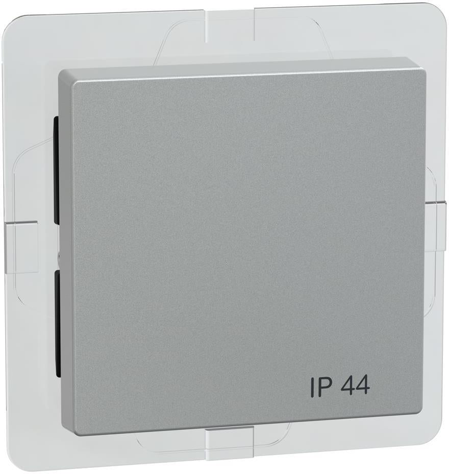 Лицев панел за ключ/бутон IP44 цвят Алуминий System M Merten SE, SCHNEIDER ELECTRIC, 433060