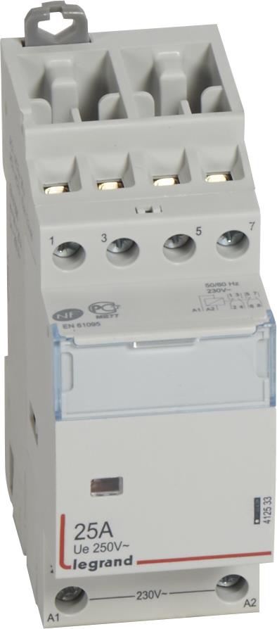 Модулен контактор CX3, 25А 2NO+2NC 220V 2 модула Legrand, LEGRAND НИСКО НАПРЕЖЕНИЕ, 412533