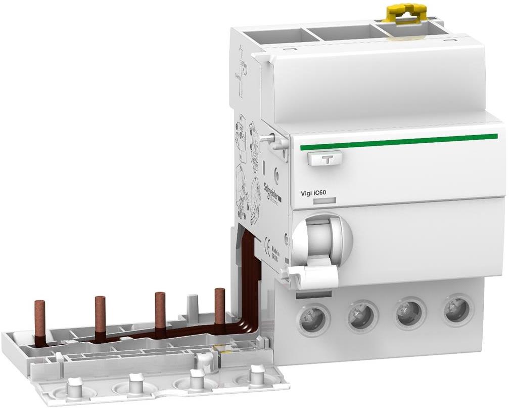 ДТЗ модул Acti 9 Vigi iC60 4P 63A 30mA тип A 6kA 3.5 мод. SE, SCHNEIDER ELECTRIC НИСКО НАПРЕЖЕНИЕ, A9V51463