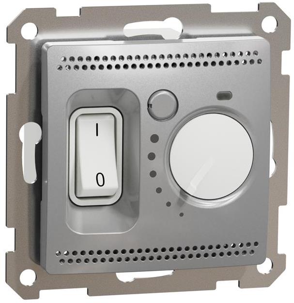 Термостат за ел. подово отопление 5…30 °C 16A цвят Алуминий Sedna SE, SCHNEIDER ELECTRIC, SDD113506