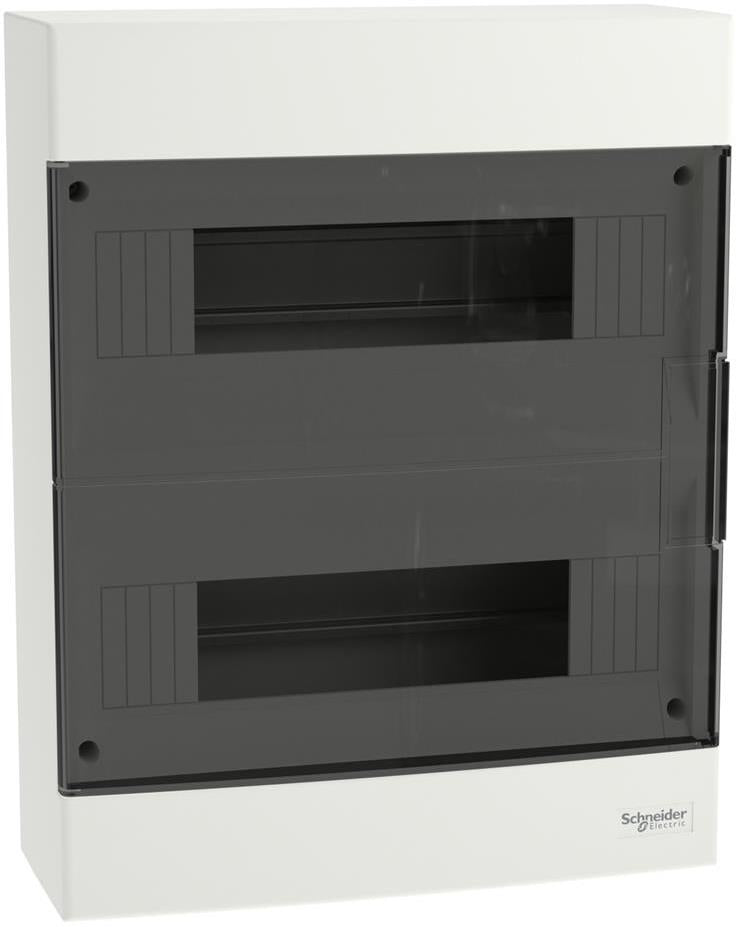Табло за открит монтаж 2x12 мод. Easy 9 EU с прозрачна врата и Н и РЕ клеми SE, SCHNEIDER ELECTRIC НИСКО НАПРЕЖЕНИЕ, EZ9EUC212