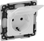 Контакт ШУКО 16A IP44 цвят бял Valena Life Legrand, LEGRAND, 753119