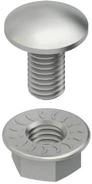 Комплект болт с гайка 6x12 Niedax, КАБЕЛНИ СКАРИ, FLM 6X12