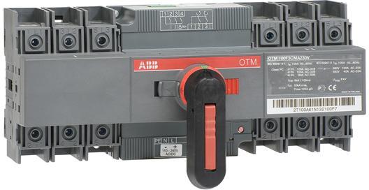 Разединител OTM… 100A 3P I-0-II с моторно задвижване 230V и ръкохватка ABB, 1SCA120071R1001