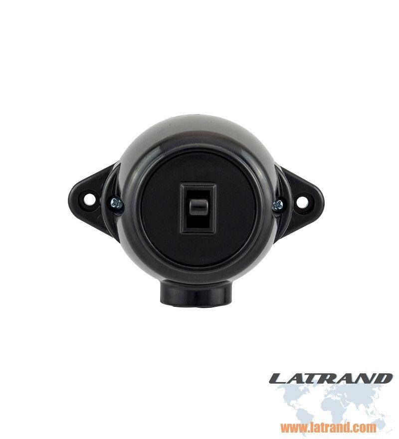 ATRA - Еднополюсен ключ 10A открит монтаж IP21 черен - 5118, АТРА