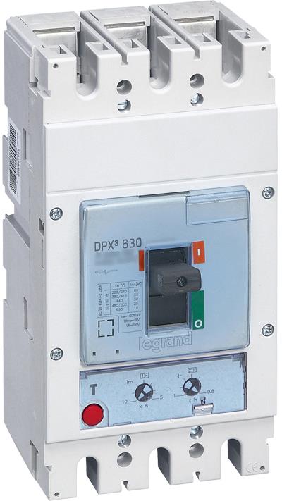 Автомат DPX3 630 TM 3P 400A 100кA регулируем (In x 0.8...1) Legrand, LEGRAND НИСКО НАПРЕЖЕНИЕ, 422044