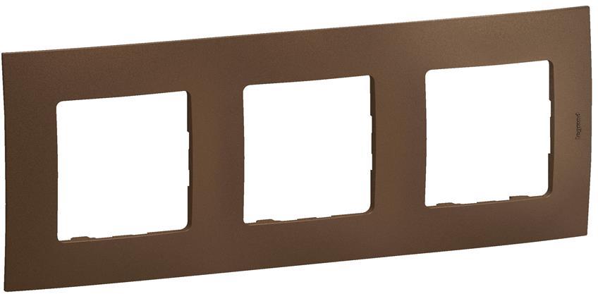 Рамка 3х цвят Бронз Niloe New Legrand, LEGRAND, NP113DB