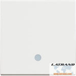Кръстат ключ с LED индикация 2 мод. 10A цвят Бял Classia Bticino - RW4004M2L