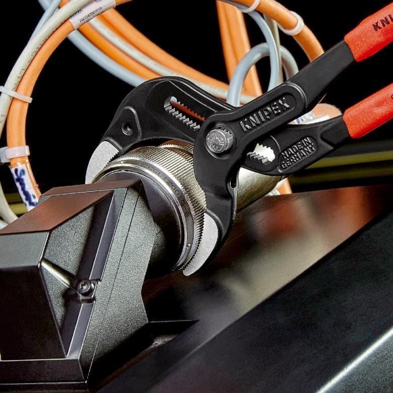 Клещи за сифони и ВиК връзки, червена ръкохватка 250мм, Knipex - K8101250