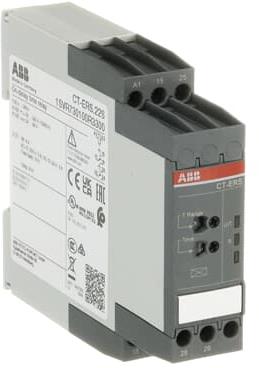 Реле за време, закъснение при включване, CT-ERS, 1x 0.05s…300h, 2c/o 4A, 24...240Vac/dc ABB, 1SVR730100R3300