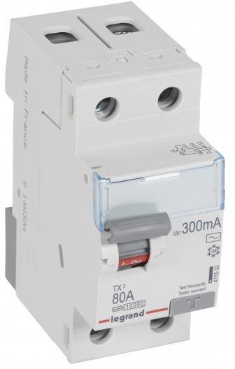 ДТЗ 2P 80А 300mА серия TX3 ID тип AC Legrand, LEGRAND НИСКО НАПРЕЖЕНИЕ, 411532