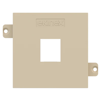 Лицев панел за 1х RJ45 Keystone 55x55 Fenix Beige Luxor EKINEX, EK-KSC-1K-FBL