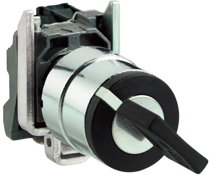 Превключвател черен 1-2 1NO ход с ключ с възврат Ø22mm XB4 SE, SCHNEIDER ELECTRIC НИСКО НАПРЕЖЕНИЕ, XB4BG61