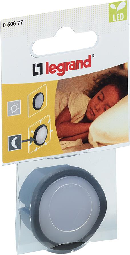 Лампа за контакт LED 0,06W черна 220V + димиране Legrand, LEGRAND, 50677