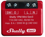Микромодул Smart реле 1х On/Off 8A с мерител изисква неутрала Shelly 1PM Mini Gen3 - 261590S, SHELLY