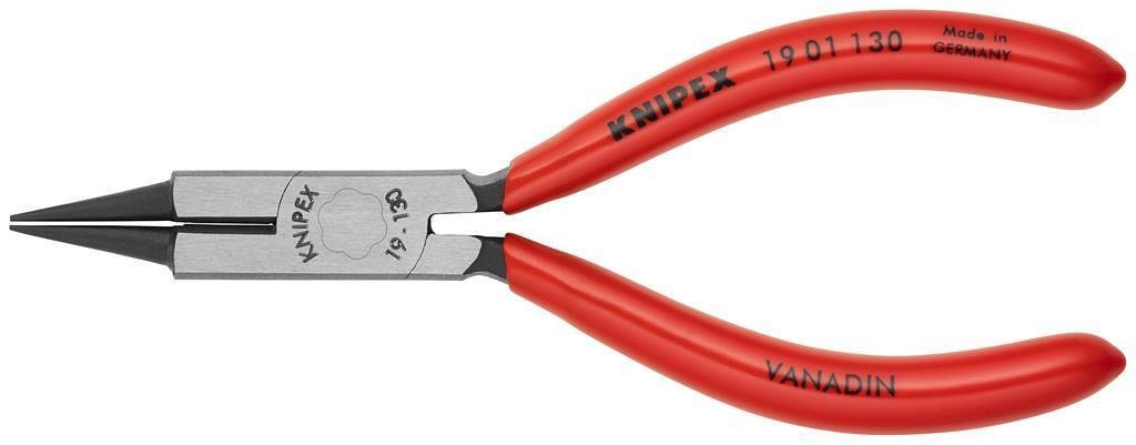 Клещи бижутерски, червена ръкохватка 130мм, Knipex - K1901130