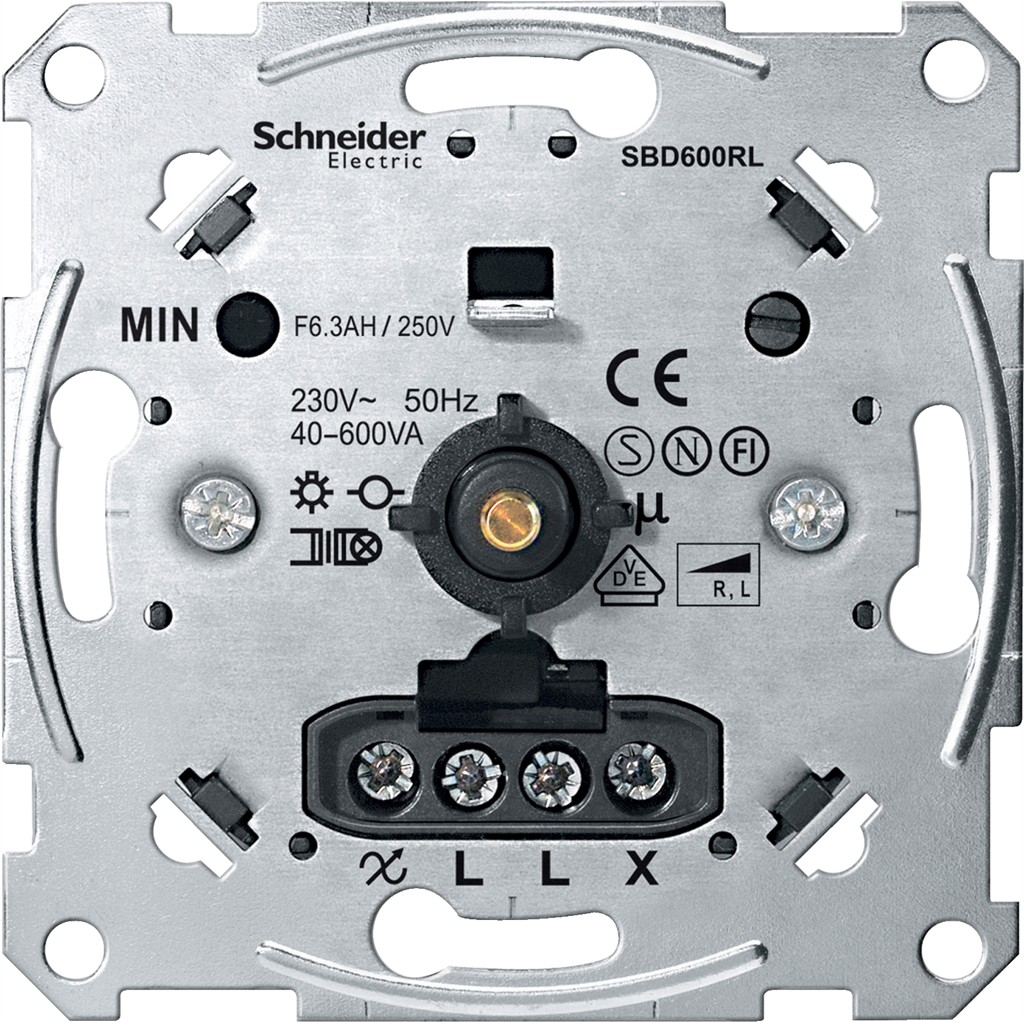 Димер ротативен R=40-600W L=40-600VA механизъм Merten SE /до изчерпване/, SCHNEIDER ELECTRIC, MTN5133-0000
