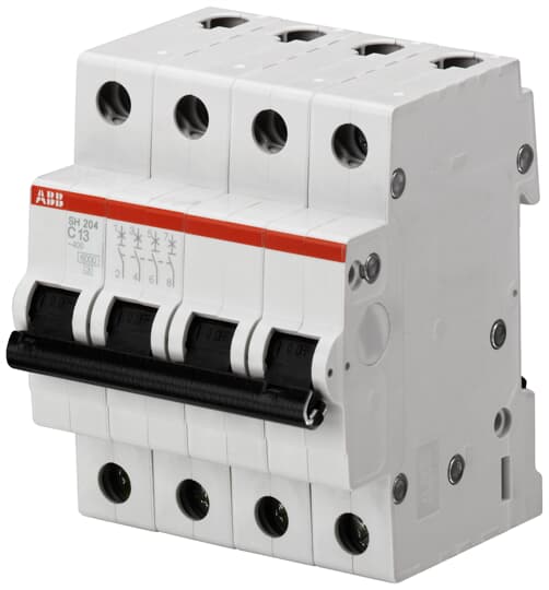 Автоматичен прекъсвач SH204 4P 63A крива C 6kA ABB, 2CDS214001R0634