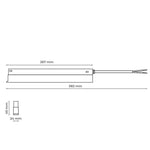 Захранване за магнитна релса M-LINE, черно, 100W 48V DC, DPM, MTL-DR-100W