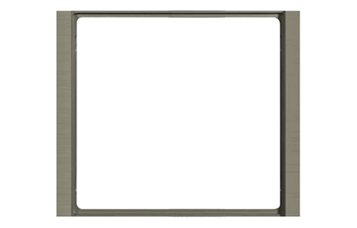 Рамка 1х 80x80 Flank FF Metal Nickel EKINEX, EK-FLQ-GBR