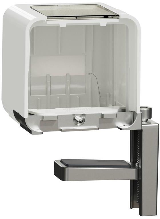 Капак краен, монтаж със скоба, цвят Бял Unica System+ SE