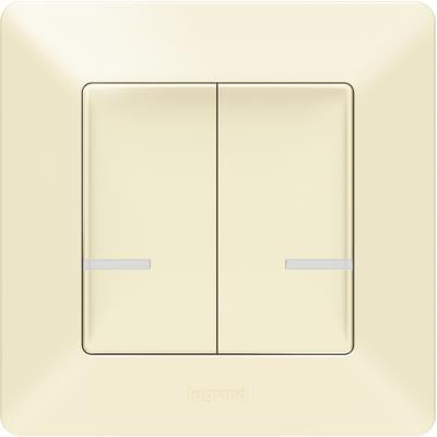 Сериен ключ БЕЗжичен Smart Valena Life Крем с рамка Legrand с Netatmo, NETATMO с LEGRAND & BTICINO, 752287